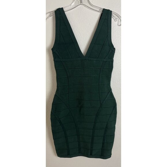 House of CB Jenna Bandage Bodycon Mini Dress Green Size S New - Picture 11 of 12